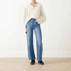New Ribcage Super High-Rise Wide Leg Jeans Women Denim