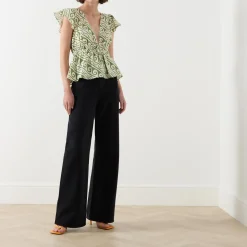 Hot Ribcage Wide Leg Jeans Women Denim