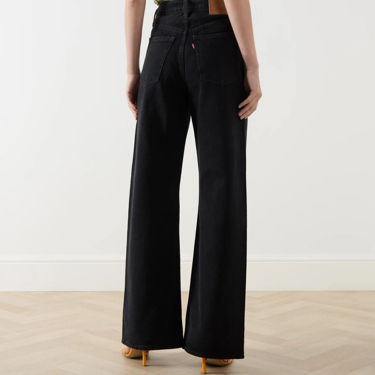 Hot Ribcage Wide Leg Jeans Women Denim