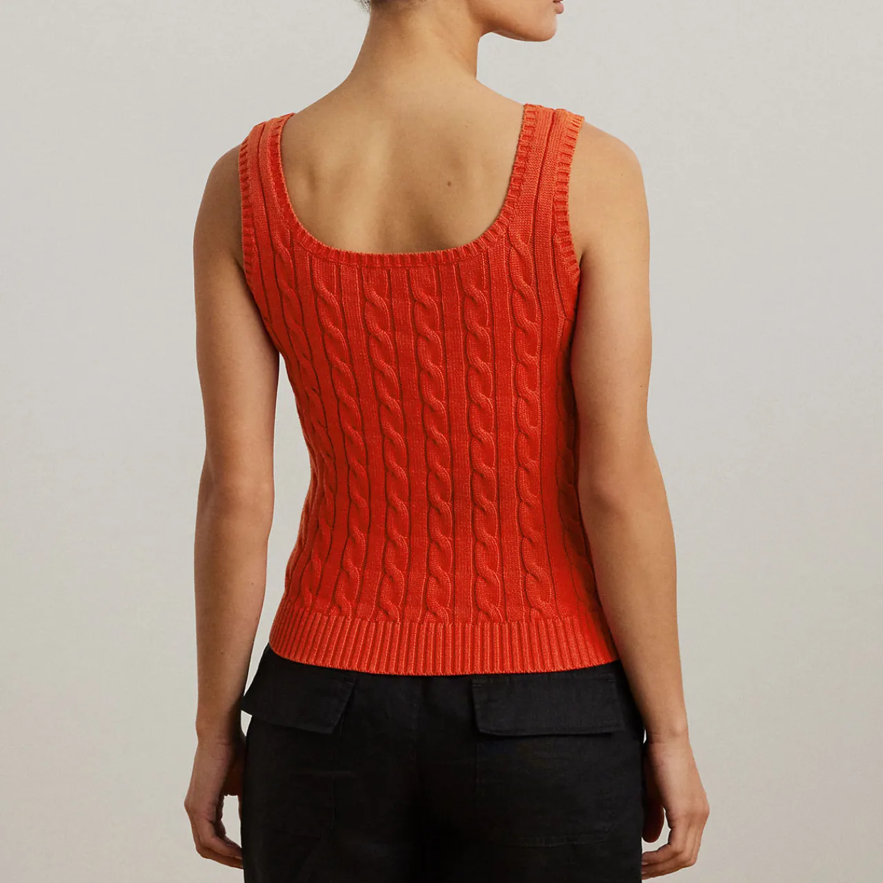 Outlet Riduan Cable Knit Tank Top Women Tops
