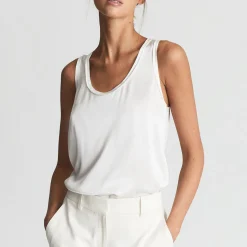 Online Riley Silk Front Vest Women Tops