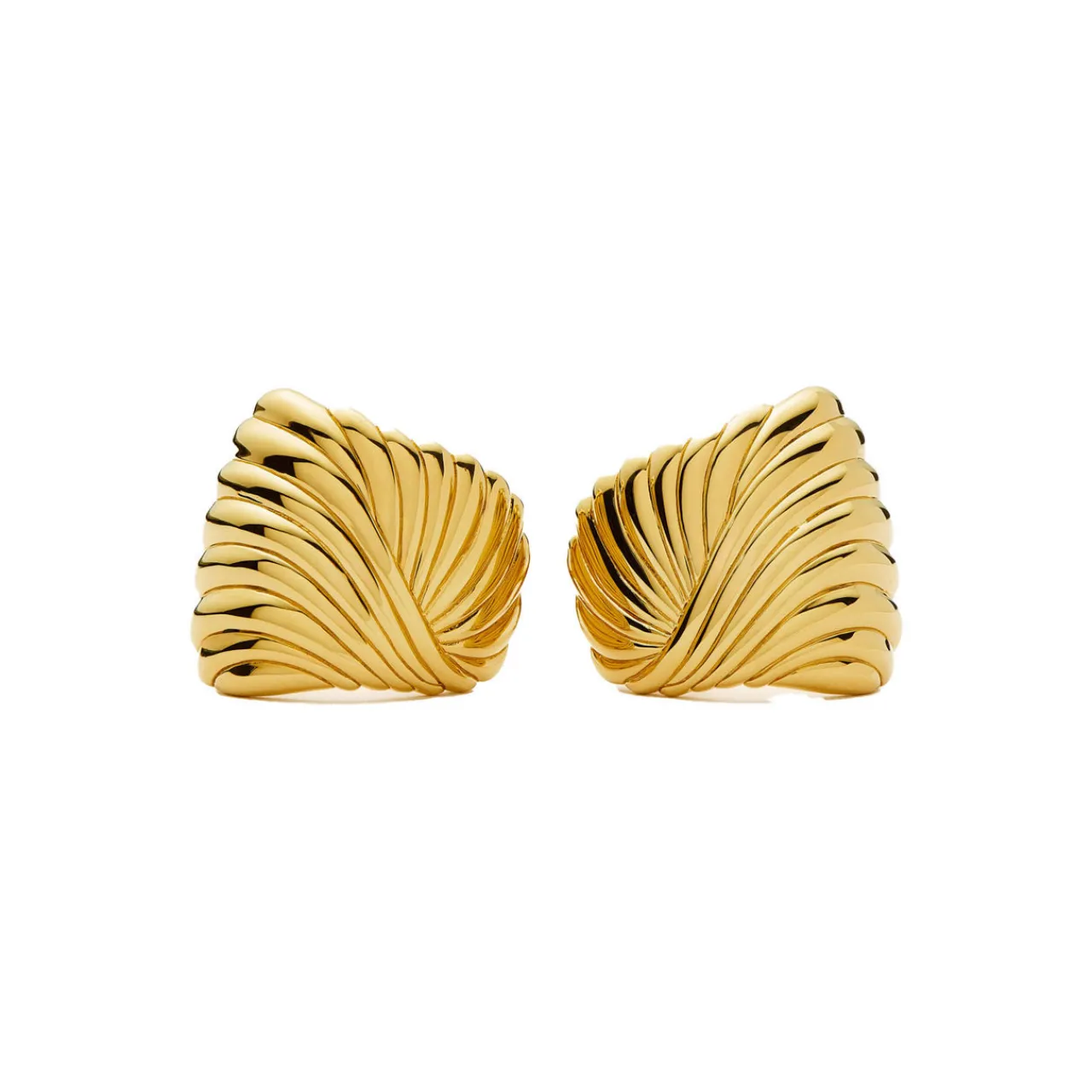 Outlet Ripple Stud Earrings Women Earrings