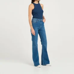 New Rivy High-Waist Flared Jeans Women Denim