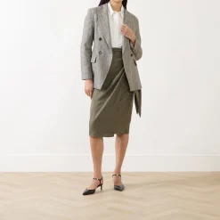 Hot Rob Double-Breasted Blazer Women Coats & Jackets
