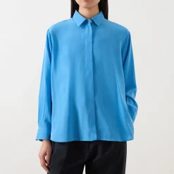 Discount Rocker Silk Shirt Women Tops
