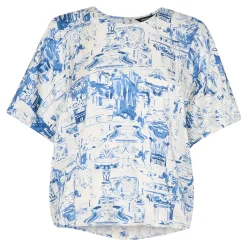 Clearance Rome Print Blouse Women Tops