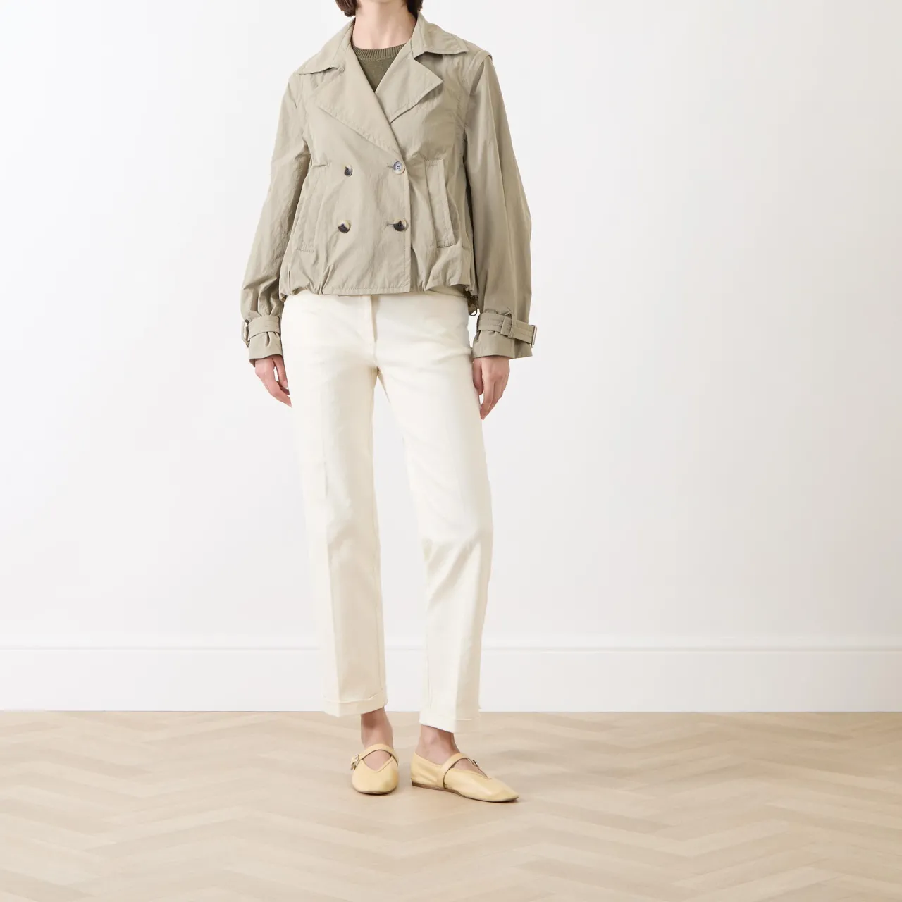 Sale Romeo Cropped Trench Coat Women Coats & Jackets