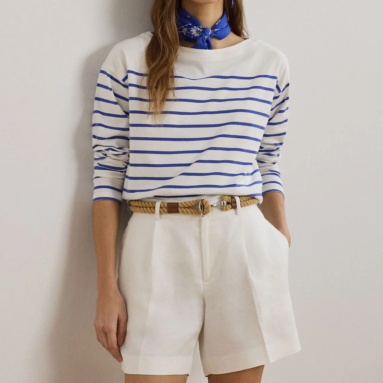 Discount Ronlee Stripe Logo Top Women Tops
