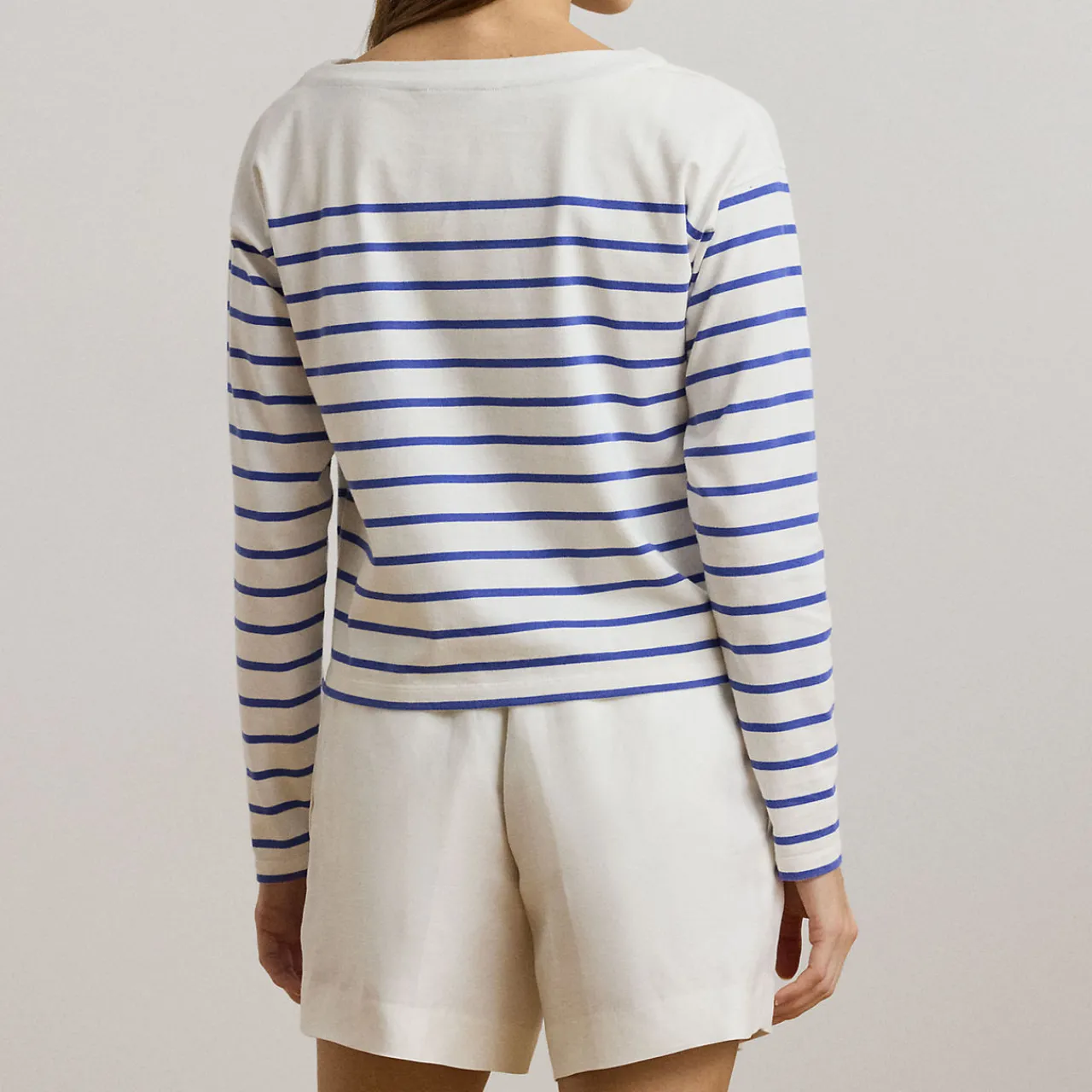 Discount Ronlee Stripe Logo Top Women Tops
