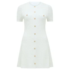 Hot Rosa Stitch Knitted Mini Dress Women Dresses