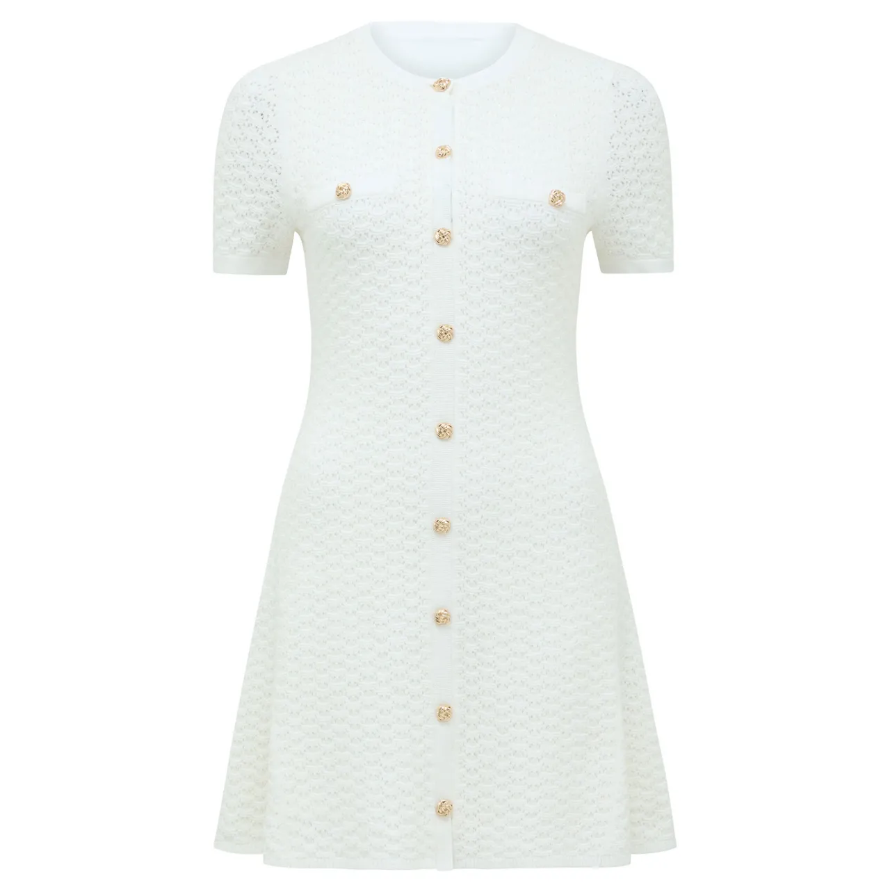 Hot Rosa Stitch Knitted Mini Dress Women Dresses