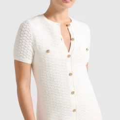Hot Rosa Stitch Knitted Mini Dress Women Dresses