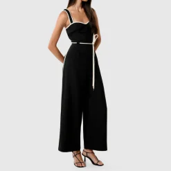 Clearance Rosalind Belted Jumpsuit Women Jumpsuits