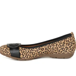Discount Rosta Leopard Print Ballet Pumps Women Flats