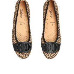 Discount Rosta Leopard Print Ballet Pumps Women Flats