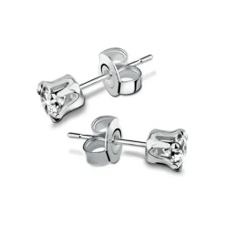 Outlet Round Clear Stud Earrings Women Earrings