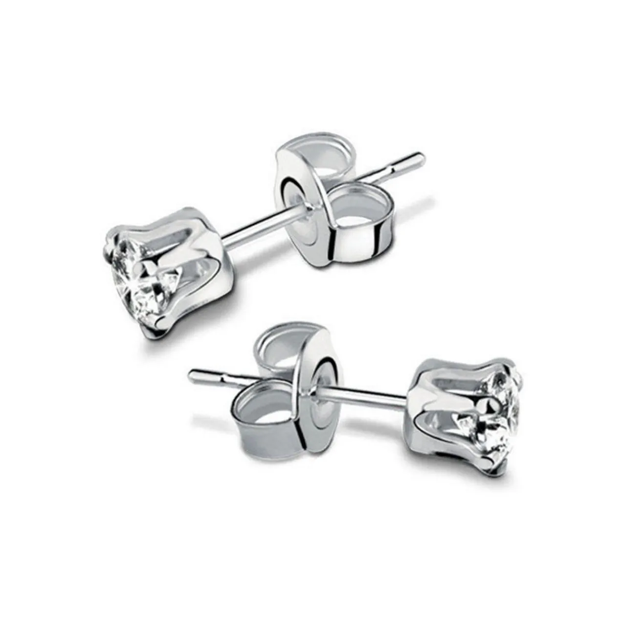 Outlet Round Clear Stud Earrings Women Earrings