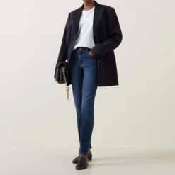 Clearance Roxanne Mid Rise Slim Leg Jeans Women Denim