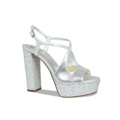 Discount Royalty Suede Glitter Block Heels Women Heels