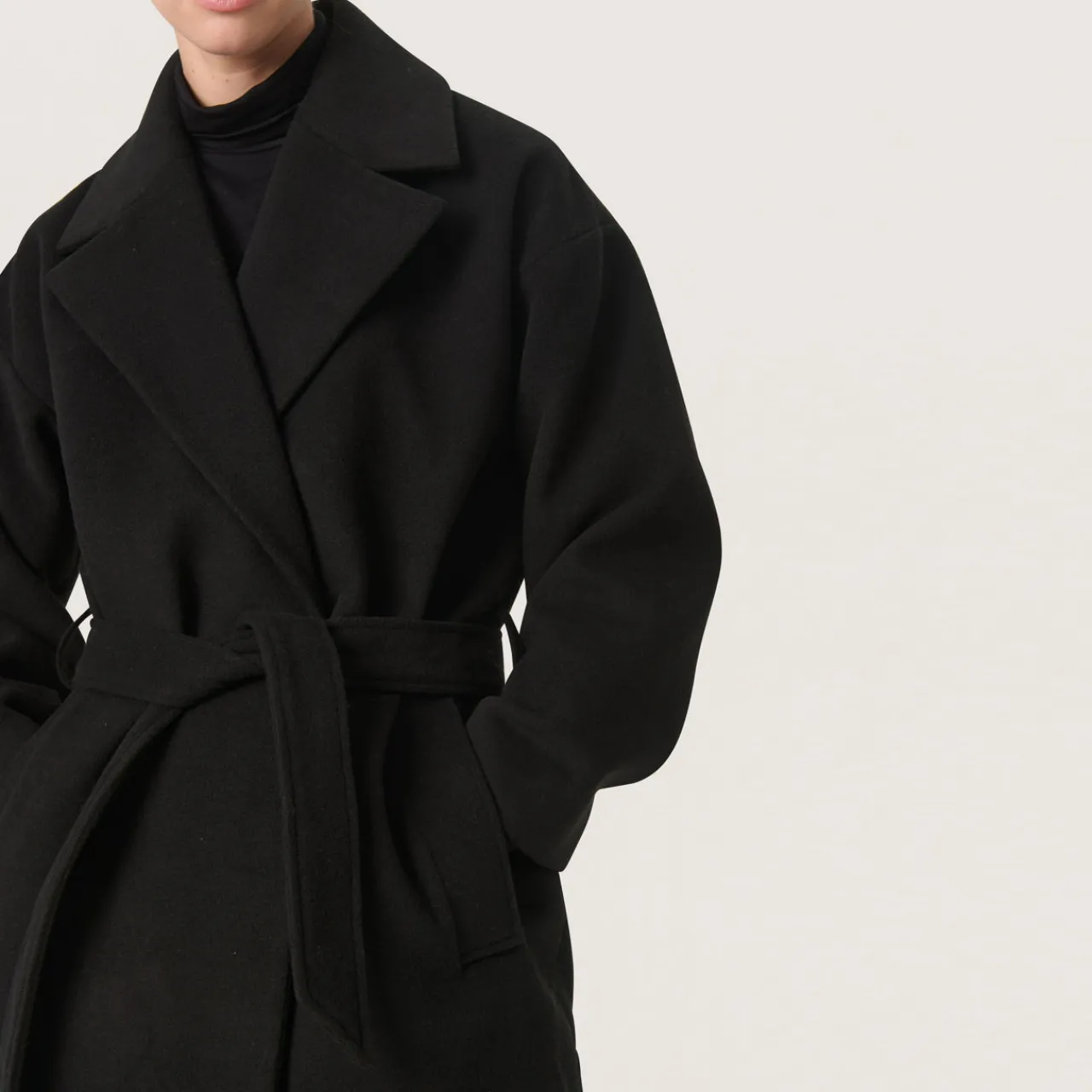 Sale Rubie Belted Wrap Coat Women Coats & Jackets