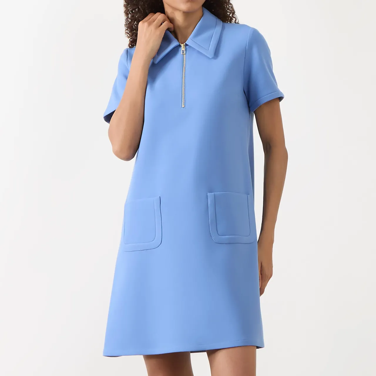 Sale Rubina Half-Zip Mini Shift Dress Women Dresses