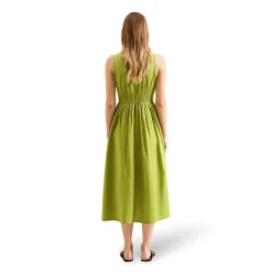 New Ruched Keyhole Dress Women Dresses