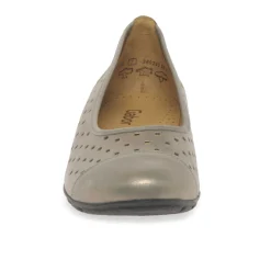 Clearance Ruffle Punched Detail Flats Women Flats