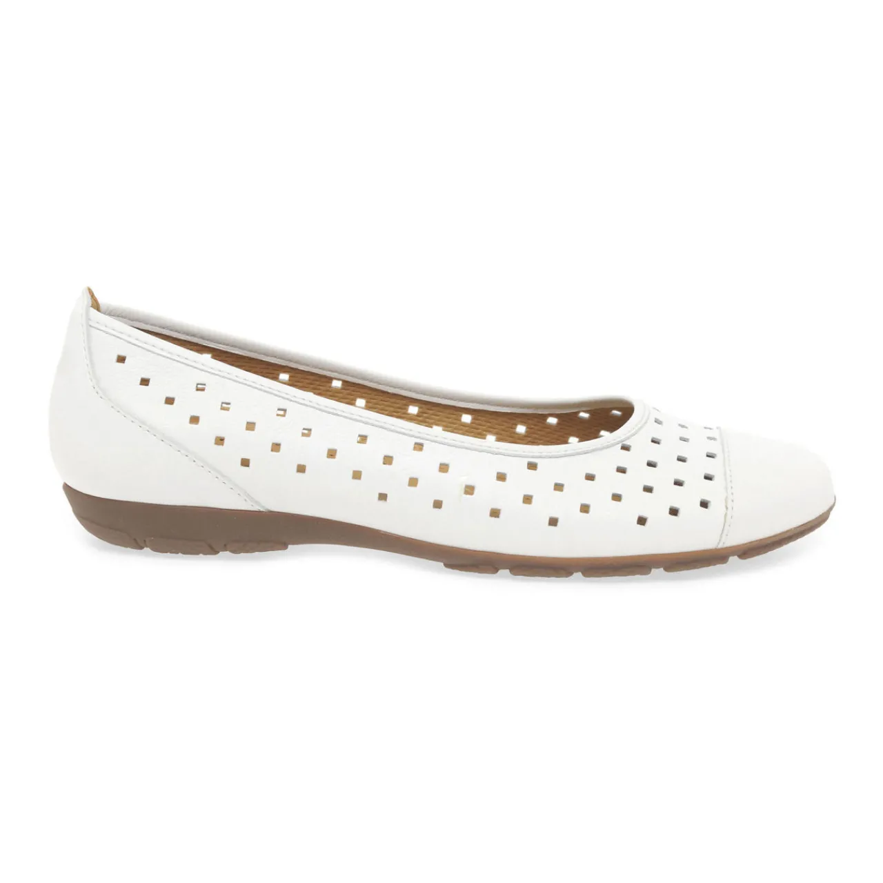 Online Ruffle Punched Detail Flats Women Flats