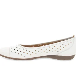 Online Ruffle Punched Detail Flats Women Flats
