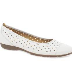 Online Ruffle Punched Detail Flats Women Flats