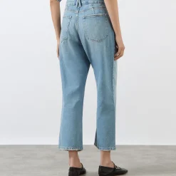 Discount 90s Cropped Straight Leg Jeans Women Denim