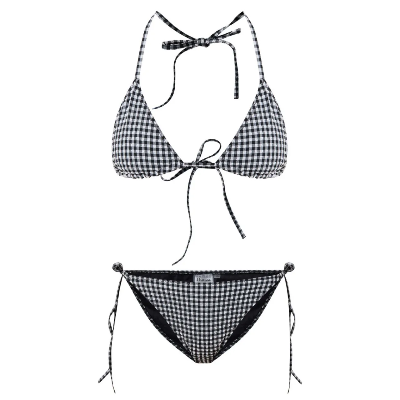 Clearance Sabrina Gingham Seersucker Two-Piece Bikini Set Women Swimwear & Beachwear
