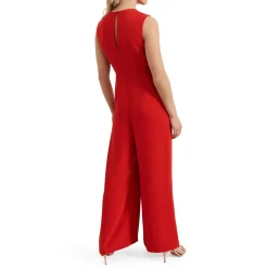 Hot Saffron Bow Jumpsuit Women Jumpsuits