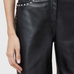 Best Saige Studded Leather Trousers Women Trousers & Shorts
