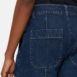 Best Sailor Wide-Leg Cropped Denim Trousers Women Denim