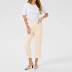 Sale Sakura Cropped Slim Leg Trousers Women Trousers & Shorts