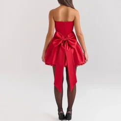 Sale Salome Bow Mini Dress Women Dresses