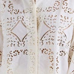 New Samah Broderie Anglaise Shirt Women Tops