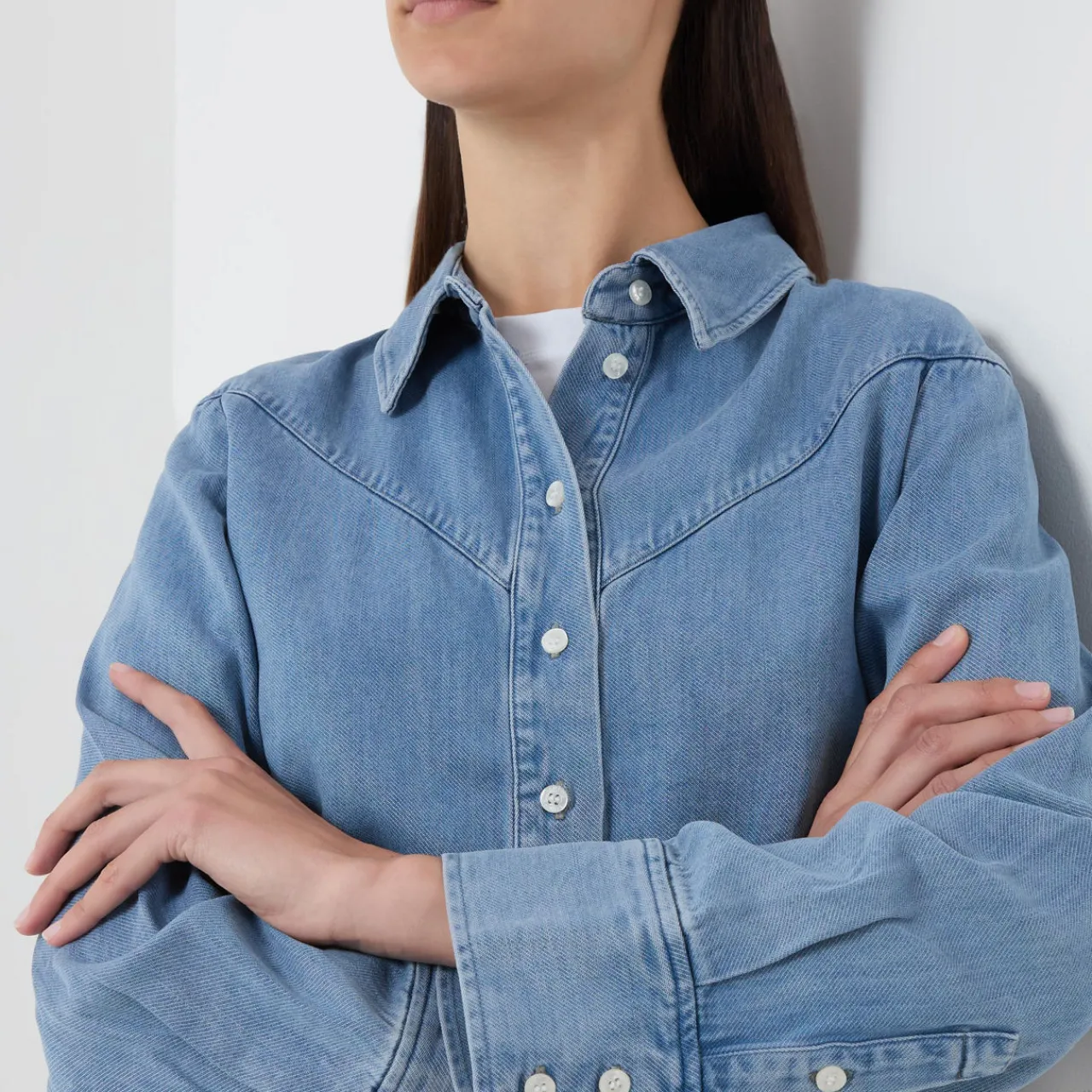 New Samos Denim Shirt Women Tops