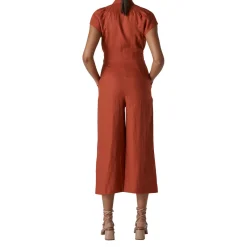 Sale Sana Linen Button Jumpsuit Women Jumpsuits