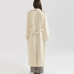 Clearance Sander Double-Breasted Coat Women Coats & Jackets