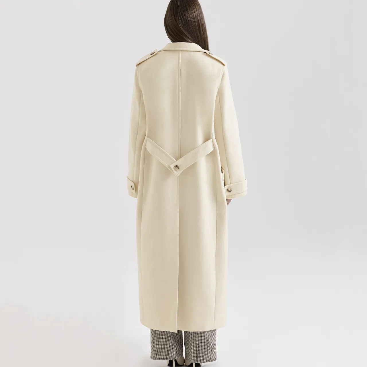 Clearance Sander Double-Breasted Coat Women Coats & Jackets
