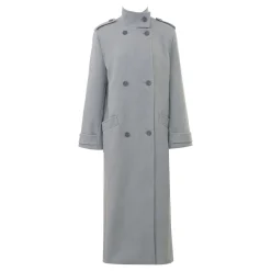 New Sander Double-Breasted Coat Women Coats & Jackets