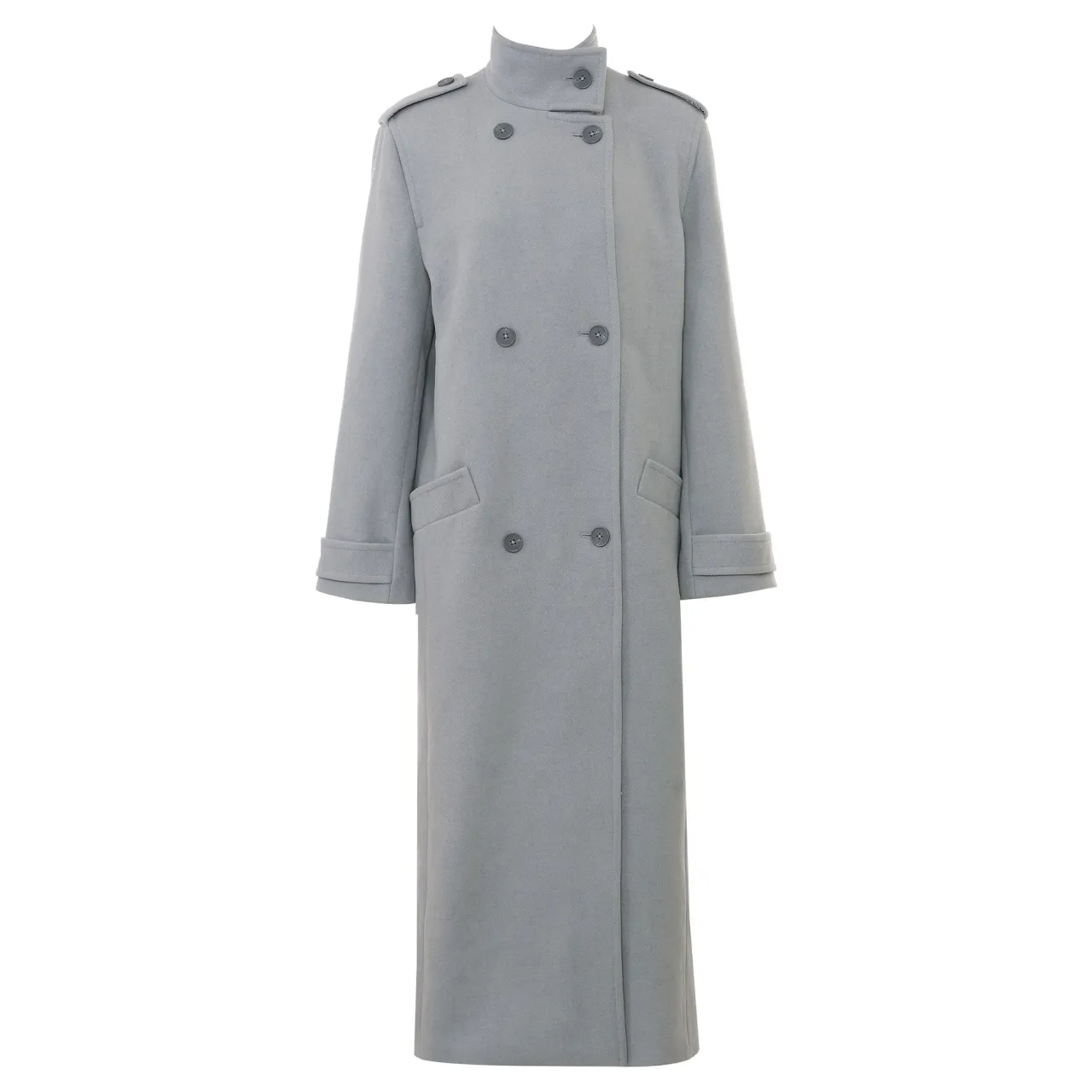 New Sander Double-Breasted Coat Women Coats & Jackets