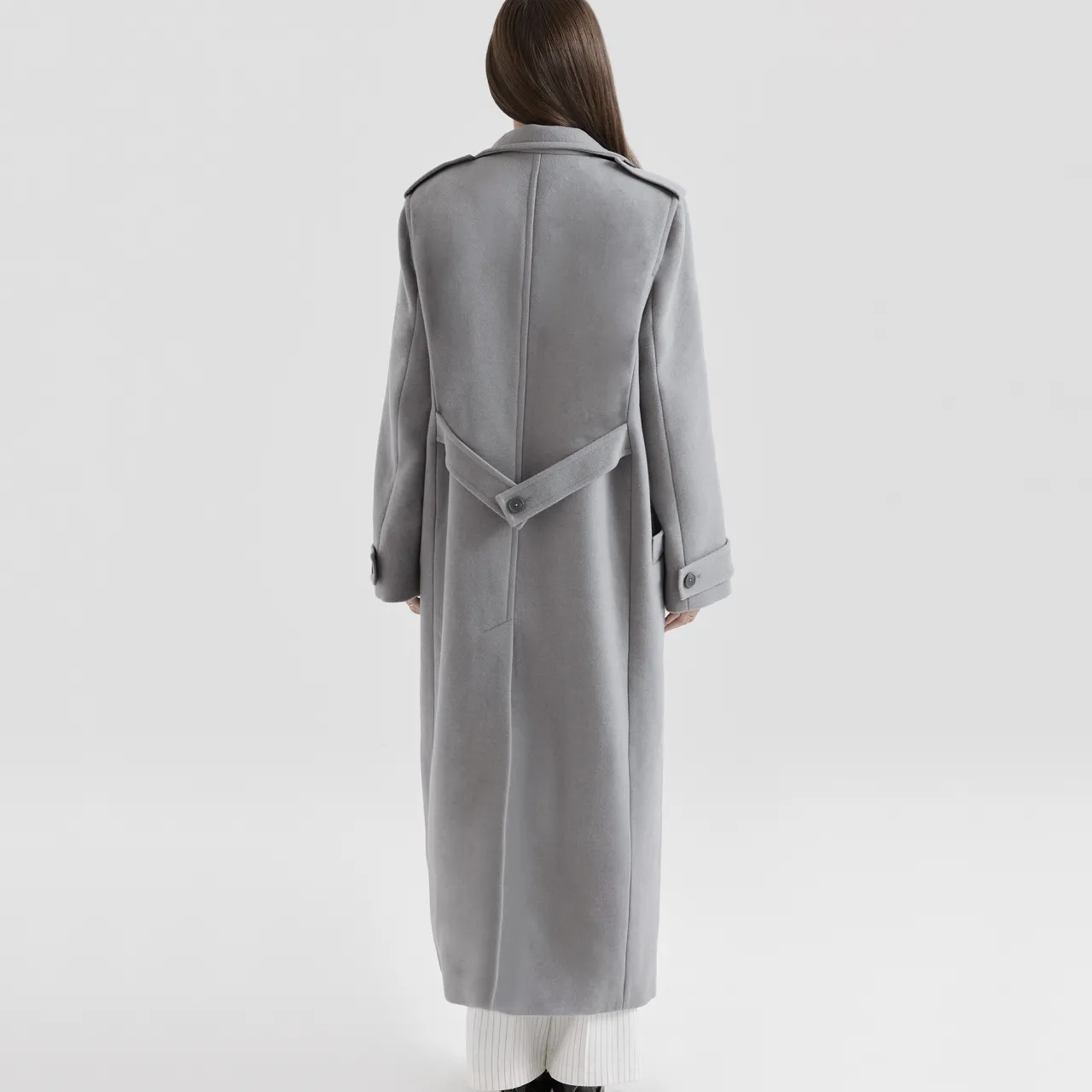 New Sander Double-Breasted Coat Women Coats & Jackets
