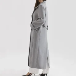 New Sander Double-Breasted Coat Women Coats & Jackets