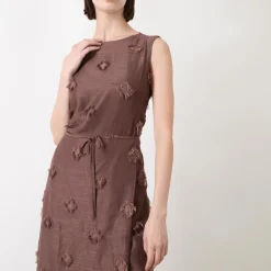 Sale Saportofino Fringed Flower Asymmetric Dress Women Dresses|Mother Of The Bride