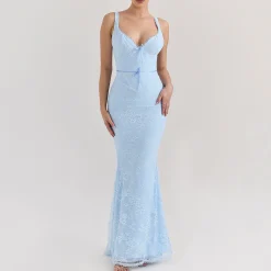 Hot Sarai Lace Godet Dress Women Dresses