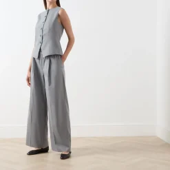 Online Sarila High-Rise Wide Leg Trousers Women Trousers & Shorts