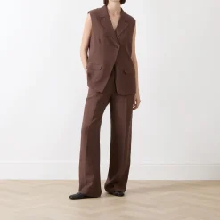 Hot Sathena Single-Breasted Waistcoat Women Coats & Jackets